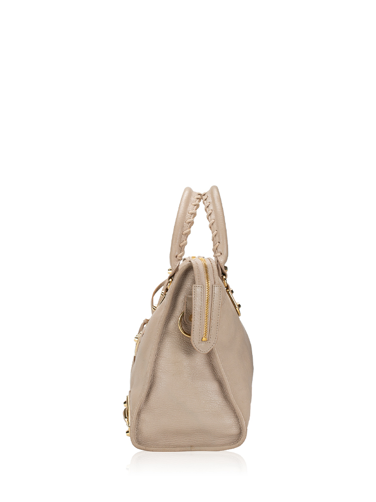 Gold Metallic Edge City Beige Praline
