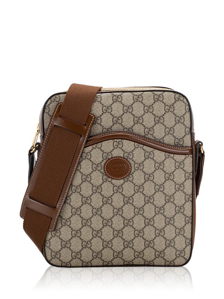 GG Supreme Messenger Bag Beige Ebony