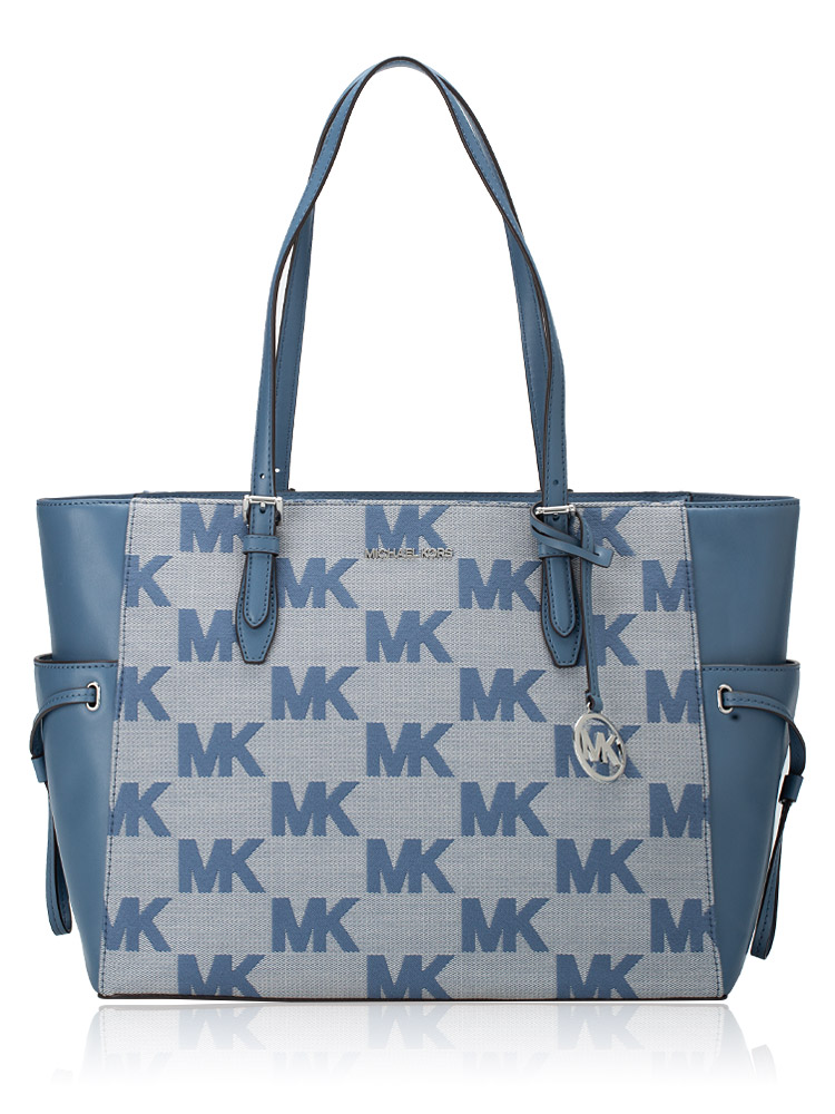 Monogram Gilly Drawstring Large Tote Denim