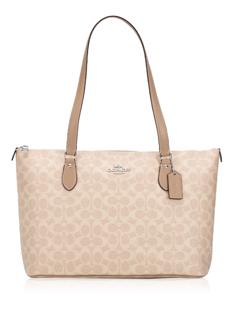 CW381 Signature Gallery Tote Sand Taupe