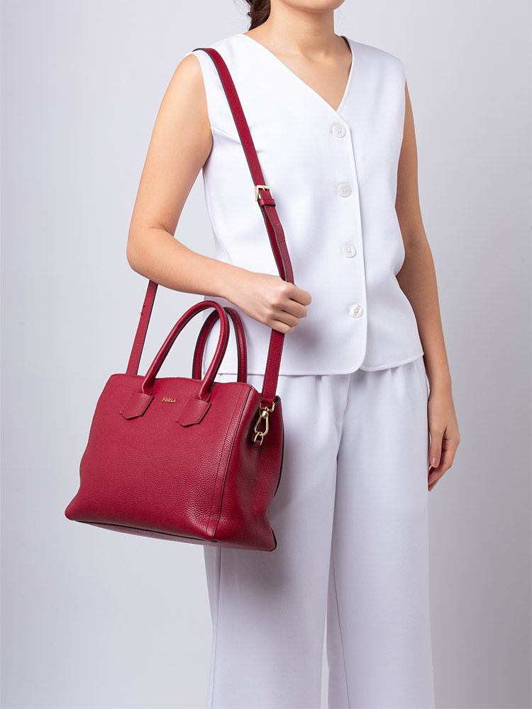Dalia Alba Medium Tote Ciliegia