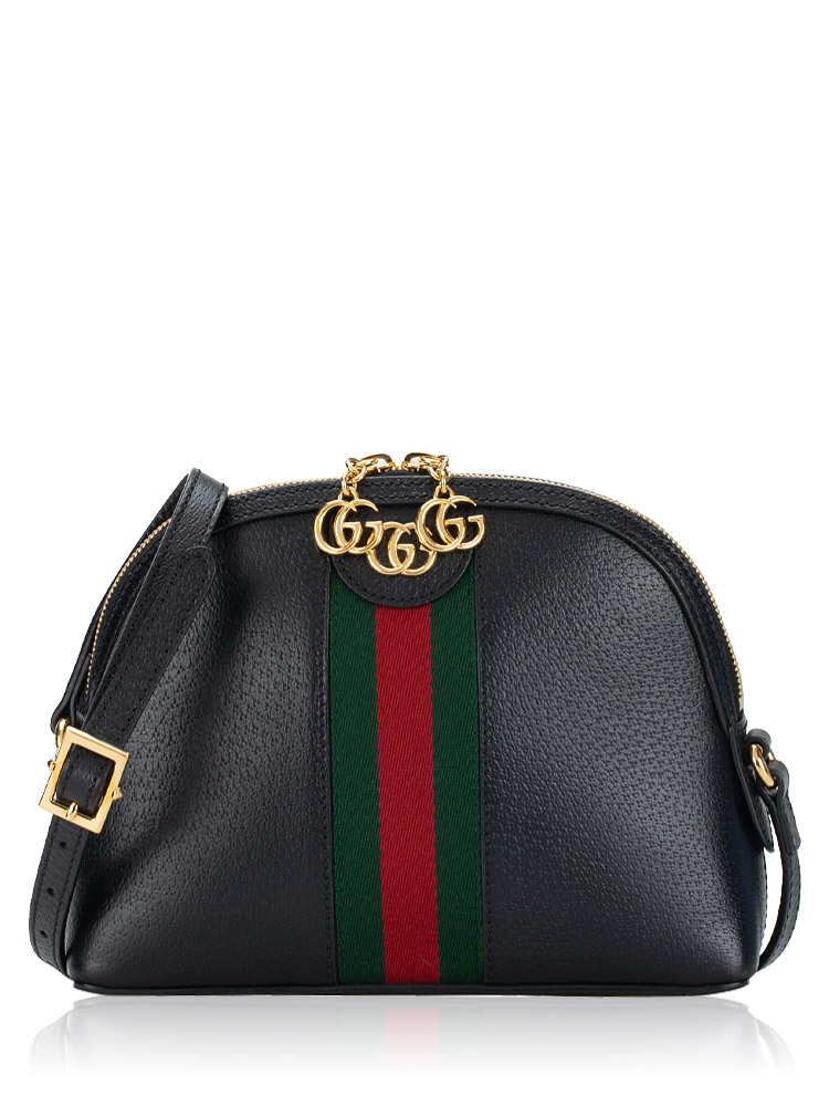GG Ophidia Web Small Shoulder Bag Black