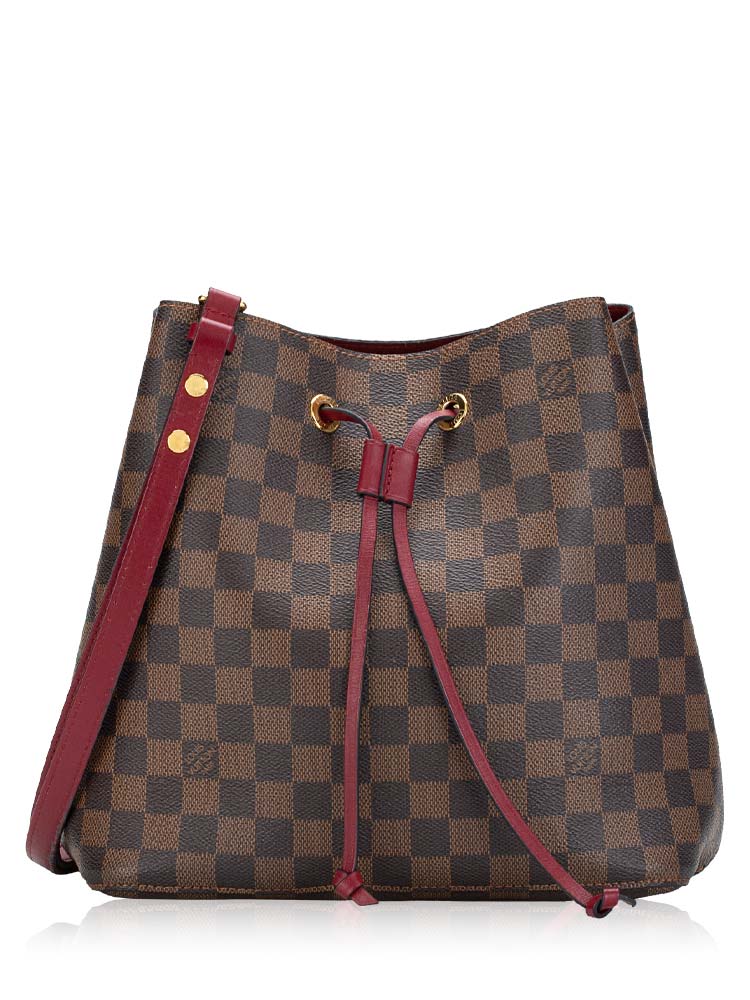 Damier Ebene Neonoe MM Cherry Berry