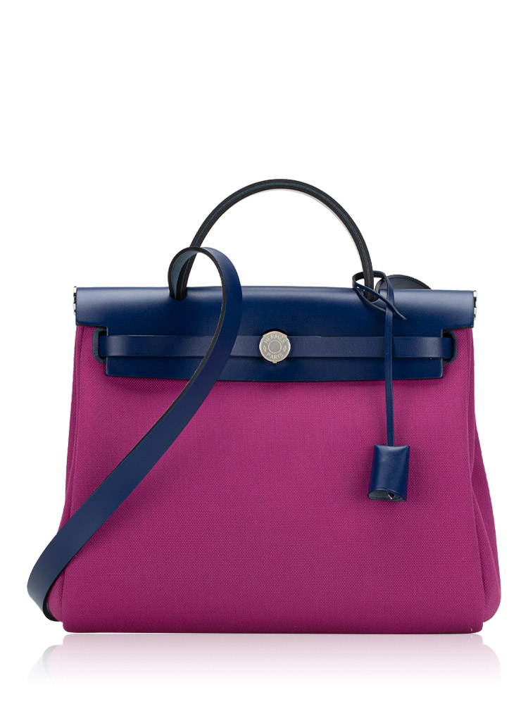  Toile Vache Hunter Herbag Zip Retourne 31 PM Rose Poupre Bleu Saphir