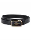 CR913 Croc Cut To Size Morgan 25 MM Reversible Belt Black Gold
