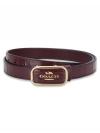 CR913 Croc Cut To Size Morgan 25 MM Reversible Belt Merlot Gold