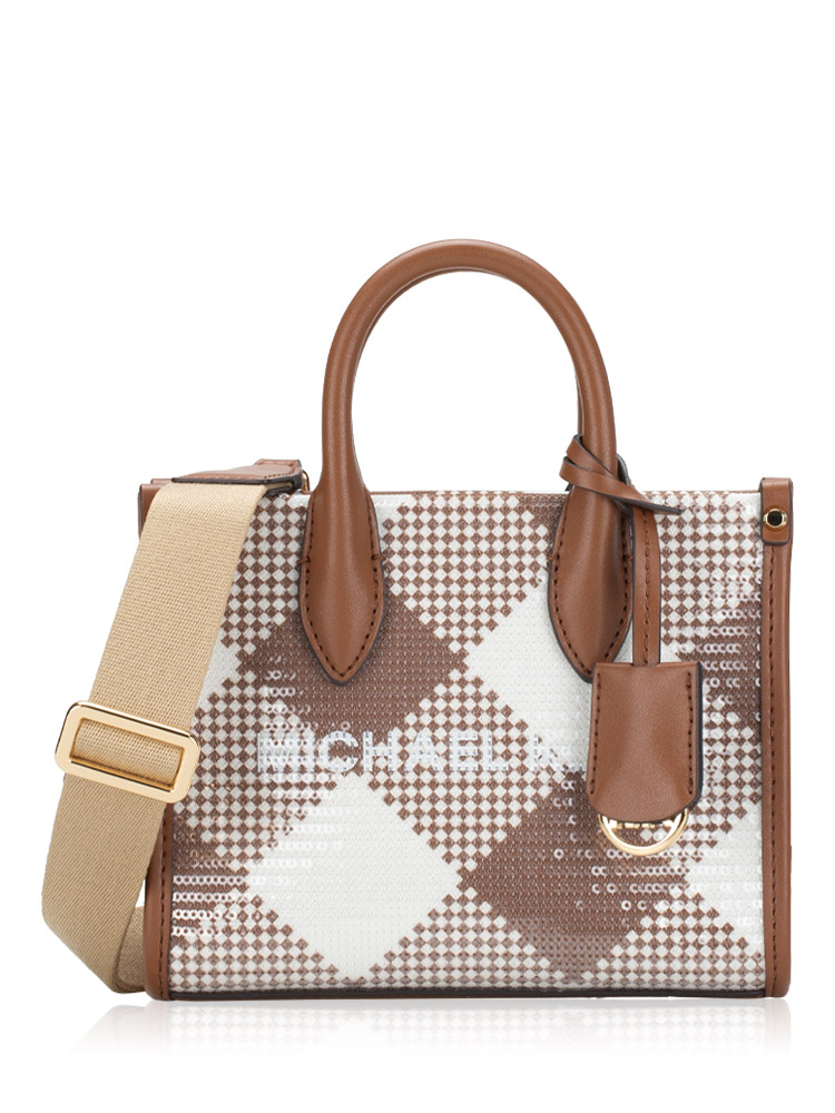  Mirella XS Sequined Crossbody Bag Luggage