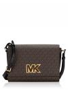 Signature Mimi Medium Flap Messenger Brown Black