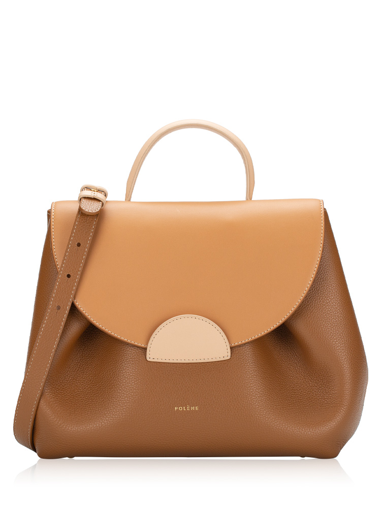 Textured Calfskin Numero Un Trio Camel