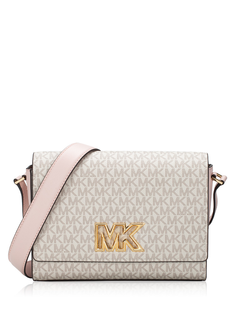 Signature Mimi Medium Flap Messenger Powder Blush Multi
