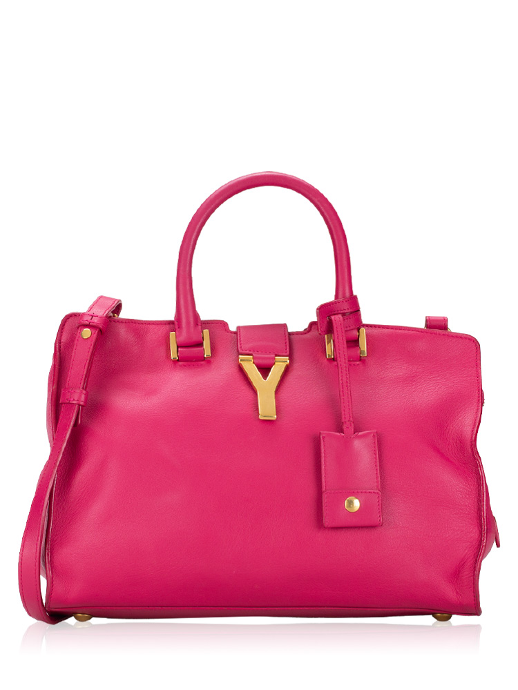 Calfskin Classic Y Small Cabas Fuchsia