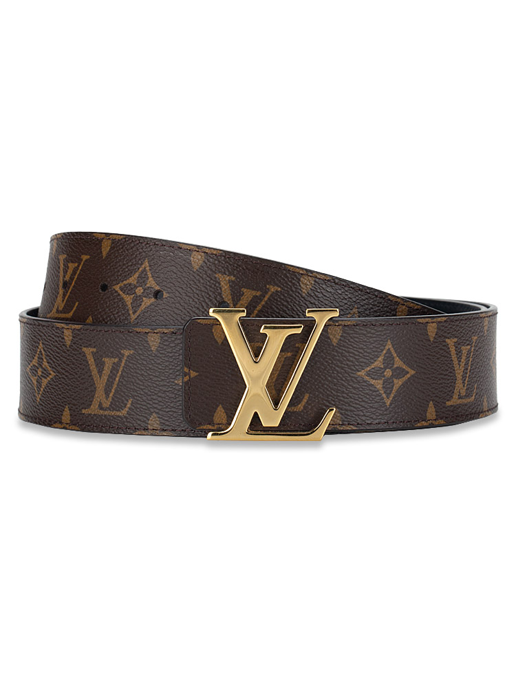 Monogram LV Initiales 40mm Reversible Belt Noir Sz 100