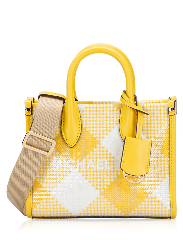 Mirella XS Sequined Crossbody Golden Yellow