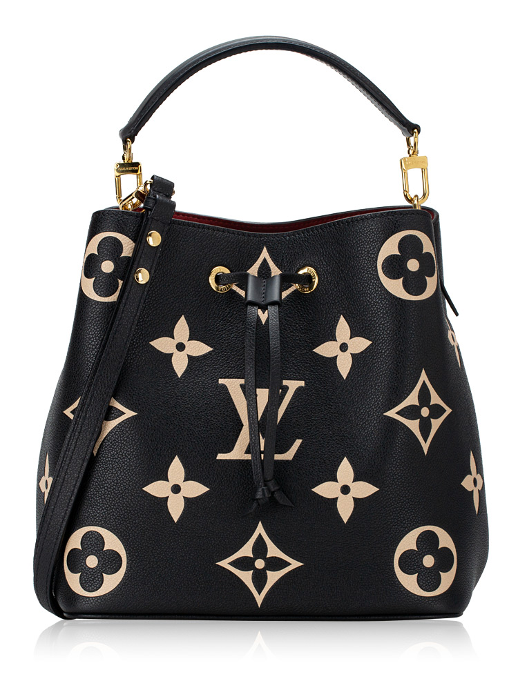 Monogram Empreinte Bicolor Neonoe MM Noir Crème