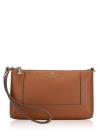 Lena Leather Convertible Wristlet Warm Gingerbread