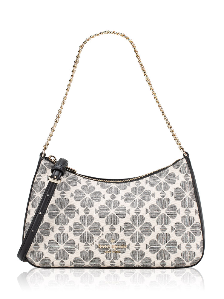 Signature Spade Flower Medium Convertible Crossbody Black Multi