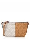 Signature Jet Set Travel Small Two-Tone Crossbody Deer Multi