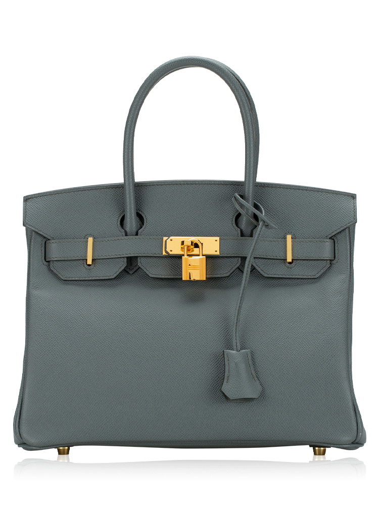 Epsom Birkin 30 Vert Amande
