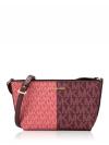 Signature Two-Tone Jet Set Small Crossbody Oxblood Multi