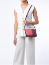 Signature Two-Tone Jet Set Small Crossbody Oxblood Multi
