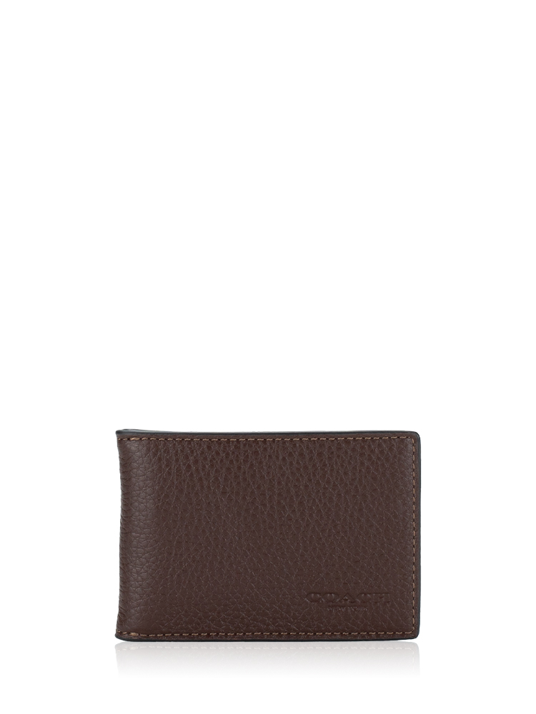 Men CM167 Compact Leather Billfold Wallet Maple