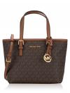 Signature Jet Set Travel XS Zip Tote Brown