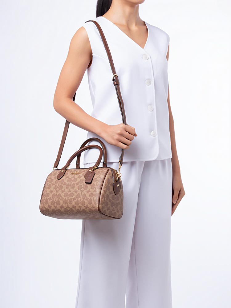 CV961 Signature Rowan Satchel Tan Brown