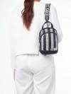 LH4E46DB Maybelle Monogram Backpack Black White