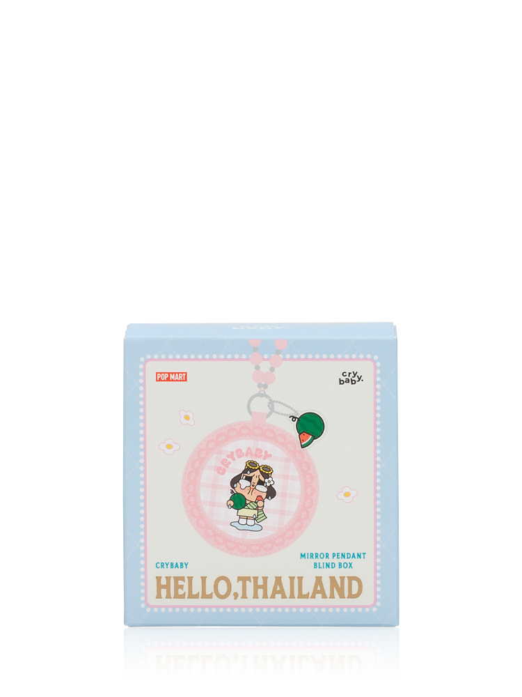 Crybaby Hello Thailand Mirror Pendant Bag Charm Enjoying Tom Yum Soup