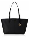Jet Set Medium Zip Tote Black
