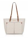 Jet Set Signature Medium Double Pocket Tote Vanilla Luggage