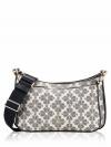 Signature Spade Flower Duet Small Crossbody Black Multi