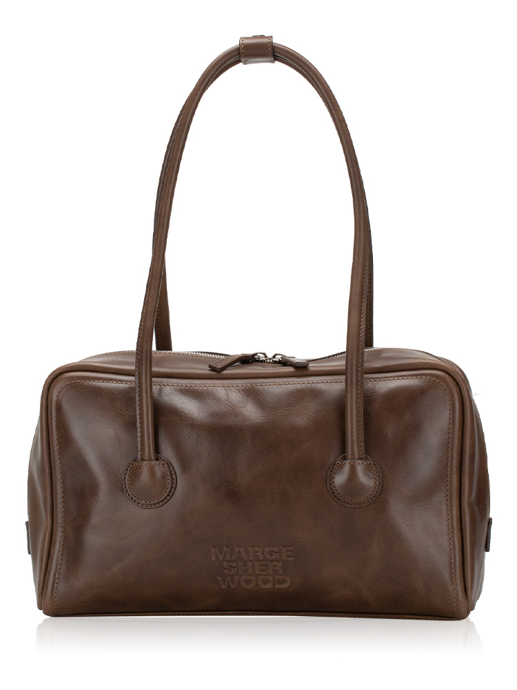 Washed Soft Boston Bag Brown Pull-Up