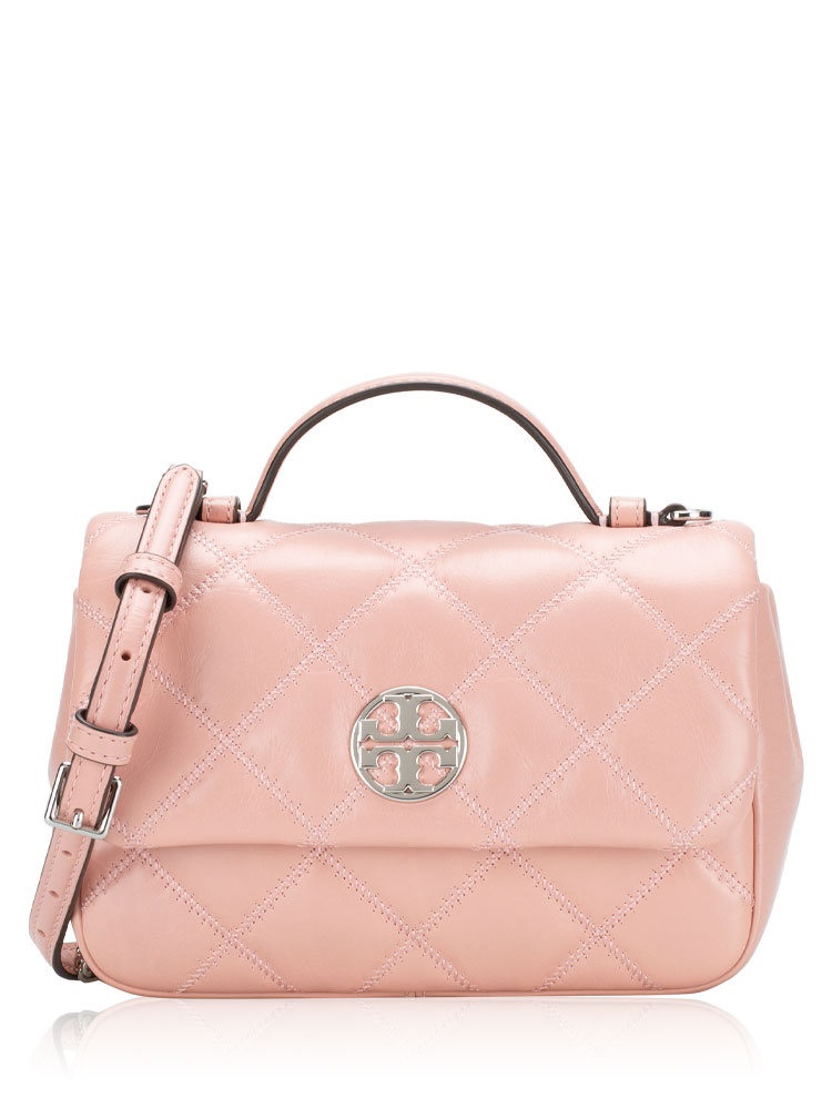 Willa Glazed Mini Top Handle Bag Rose Sachet