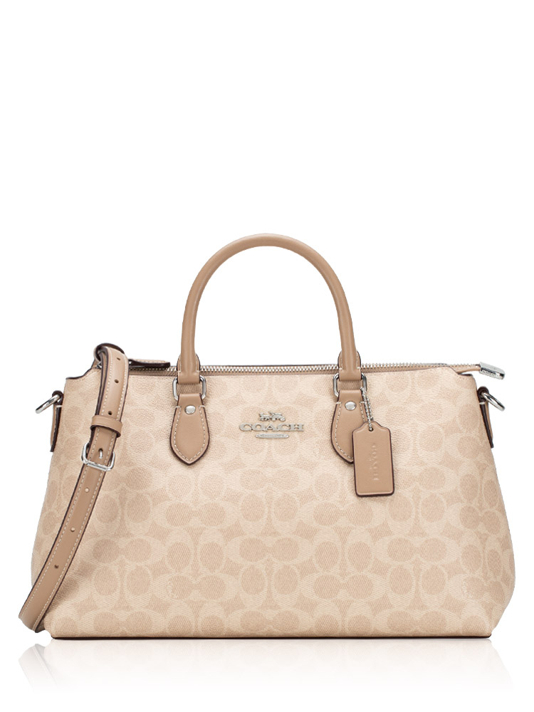 CW422 Signature Georgia Satchel Sand Taupe