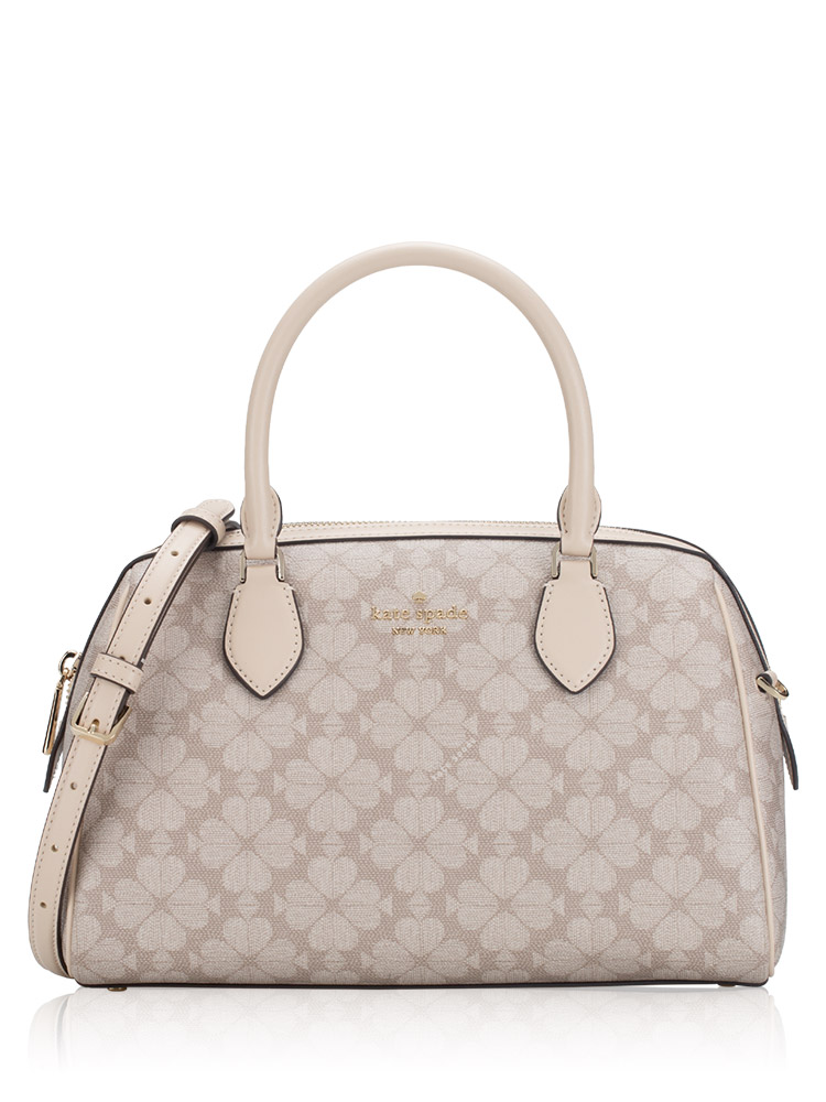 Signature Spade Flower Dolly Large Crossbody Dark Beige