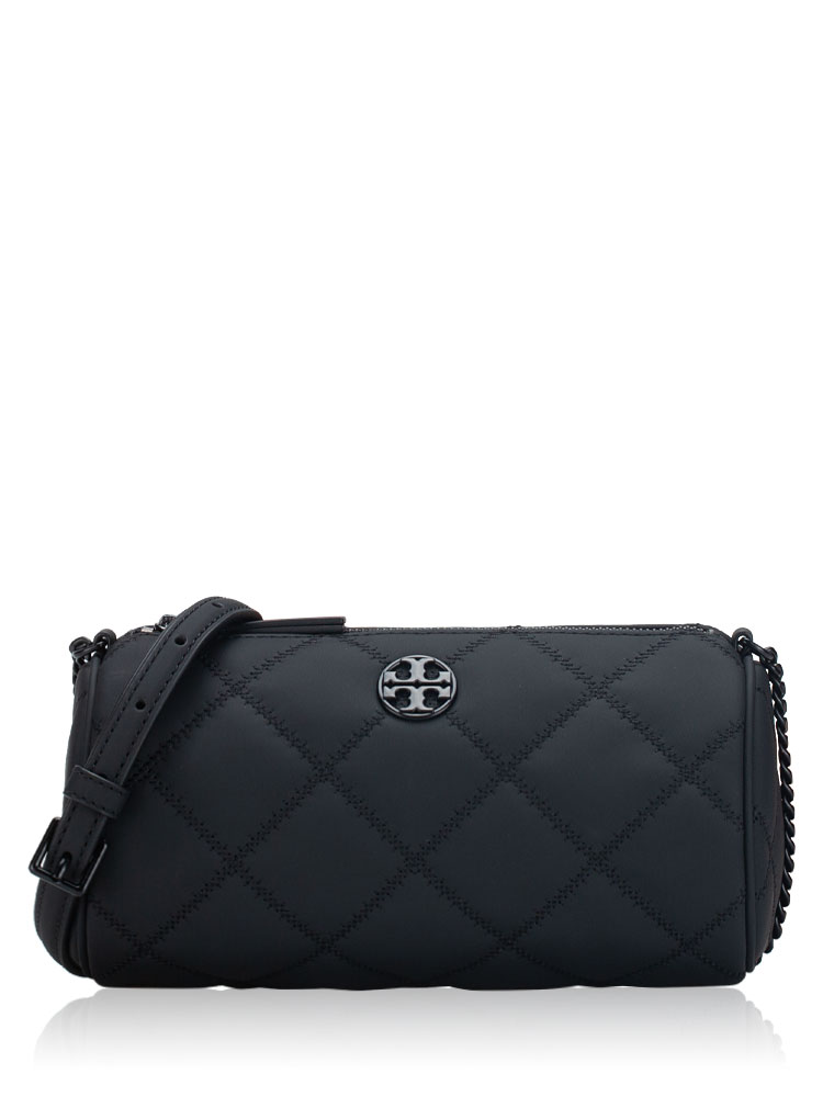 Willa Matte Barrel Bag Black