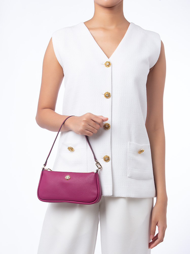 Kayla Convertible Wristlet Dark Raspberry