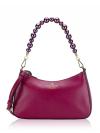 Madison Faux Pearl Medium Convertible Crossbody Dark Raspberry