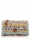 Willa Raffia Chain Wallet Crossbody Multi Melange