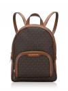 Signature Jaycee Medium Zip Pocket Backpack Brown Gold