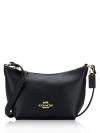 CW336 Crossgrain Leather Zip Crossbody Black