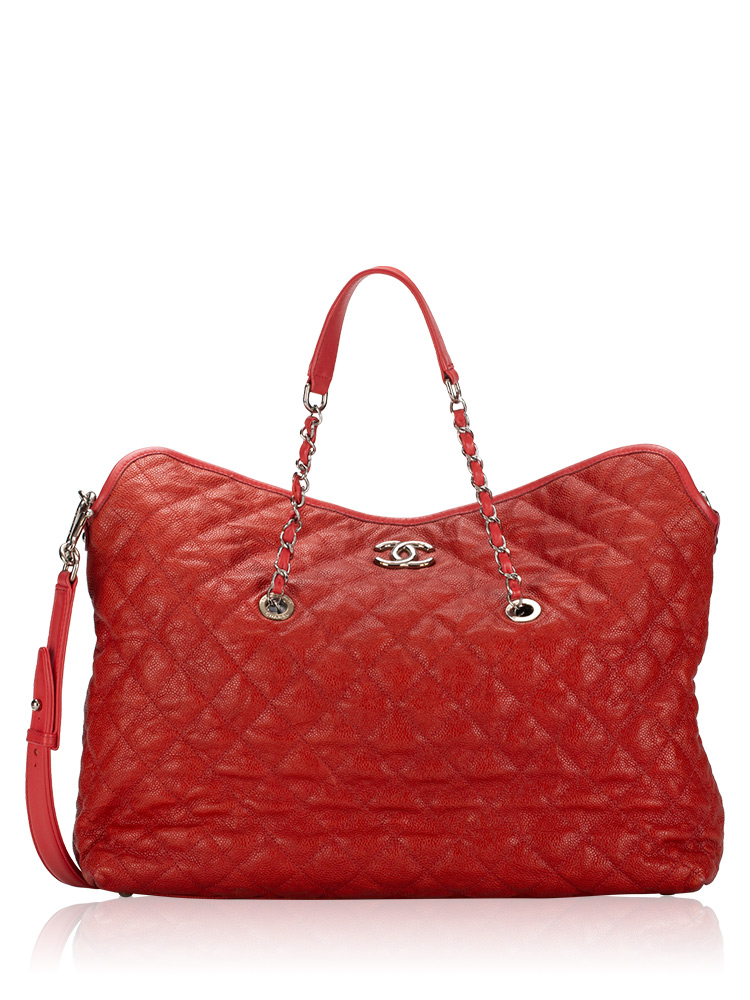 Caviar French Riviera Shoulder Bag Red