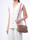 CR135 Signature Jamie Camera Bag Khaki Miami Red
