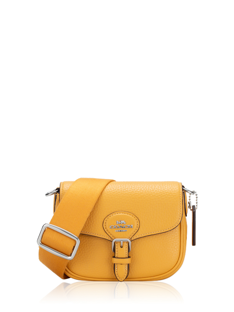CP001 Amelia Leather Small Saddle Bag Honeycomb