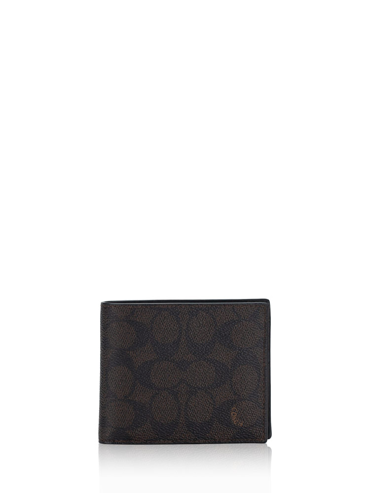 Men CX209 Signature 3 in 1 Wallet Mahogany Multi