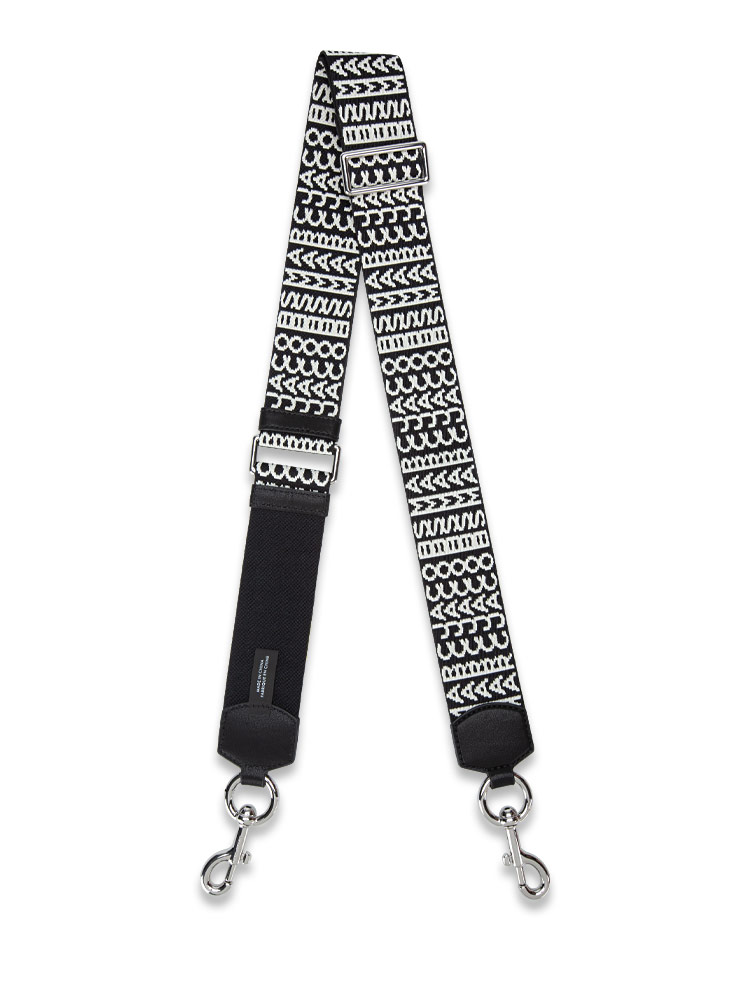 S383M12FA22 The Monogram Strap Black White