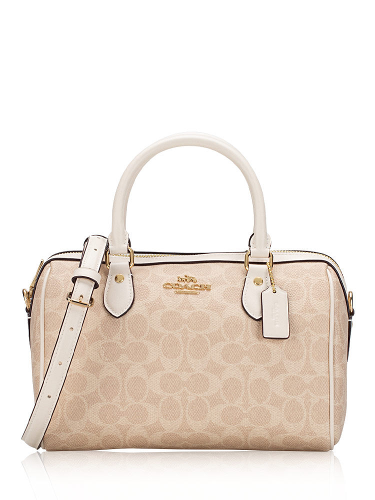 CV961 Signature Rowan Satchel Sand Chalk