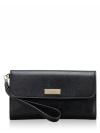 Kenzie Boxed Medium Flap Wristlet Black