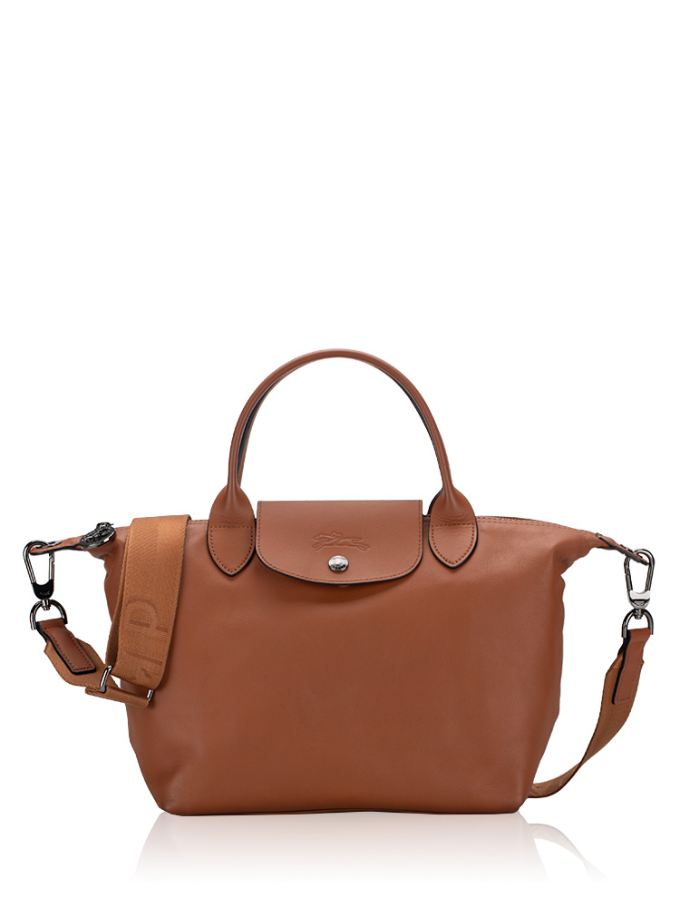 Le Pliage Cuir XS Crossbody Cognac